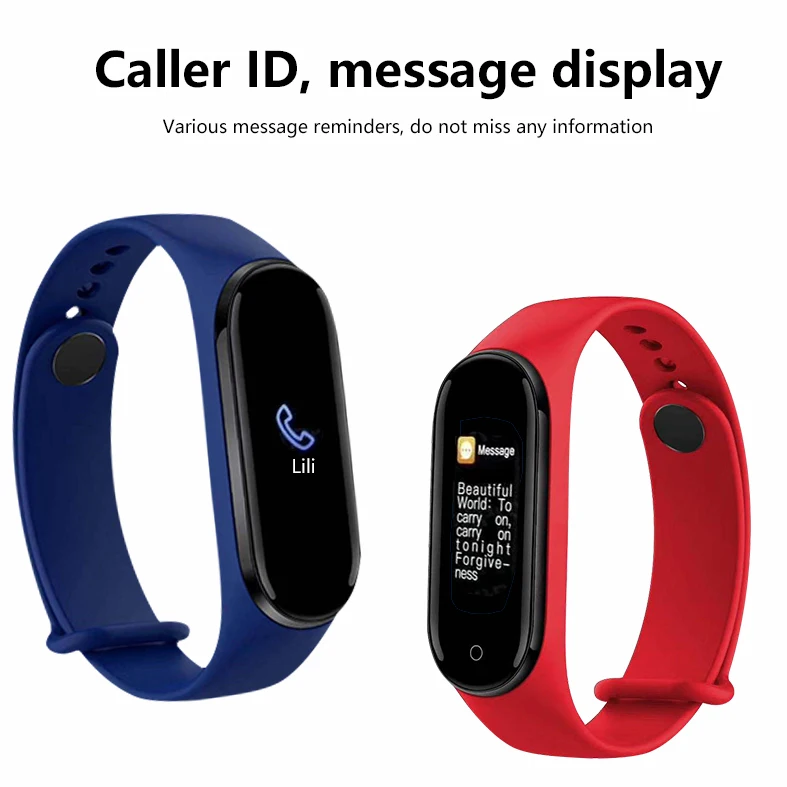 1 шт. M5 Bluetooth Смарт браслет IP68 Водонепроницаемый вызов музыка играть фитнес трекер