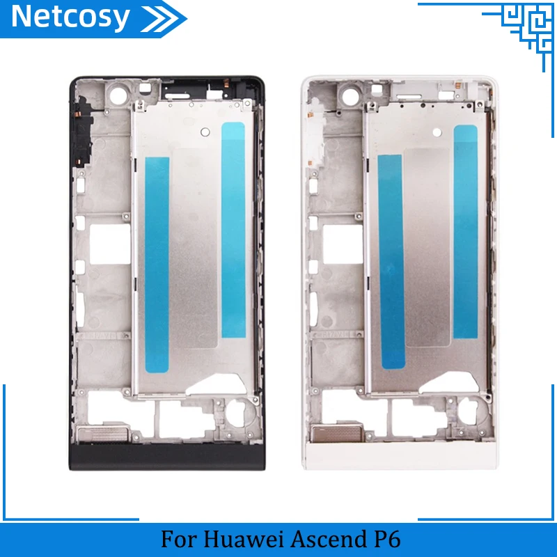 Для huawei Ascend P6 промежуточный Корпус рамка средняя пластина крышка Запасные части для huawei P6 средняя рамка