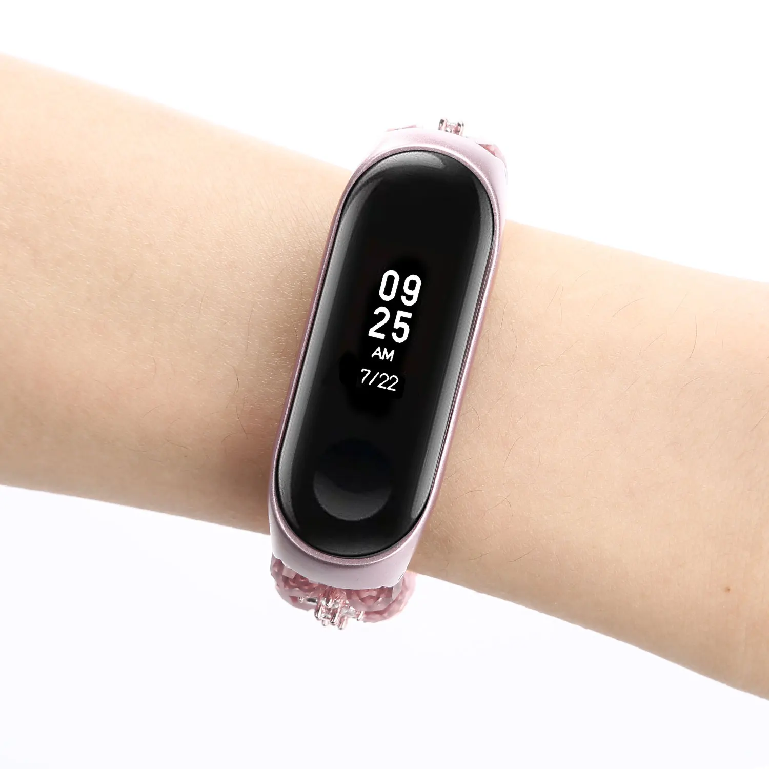Стальной браслет для часов xiaomi mi Band 3 4 спортивный ремешок для часов Ремешок для xiaomi mi 4 3 ремешок женские ювелирные изделия mi band 4 3 ремешок
