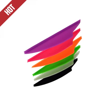 

144 Pcs Arrow Vanes 2.5" Dolphin Vane Fletch Fletching Accessories Arrow for Carbon Fiberglass Aluminum Arrow Shaft Archery Bow
