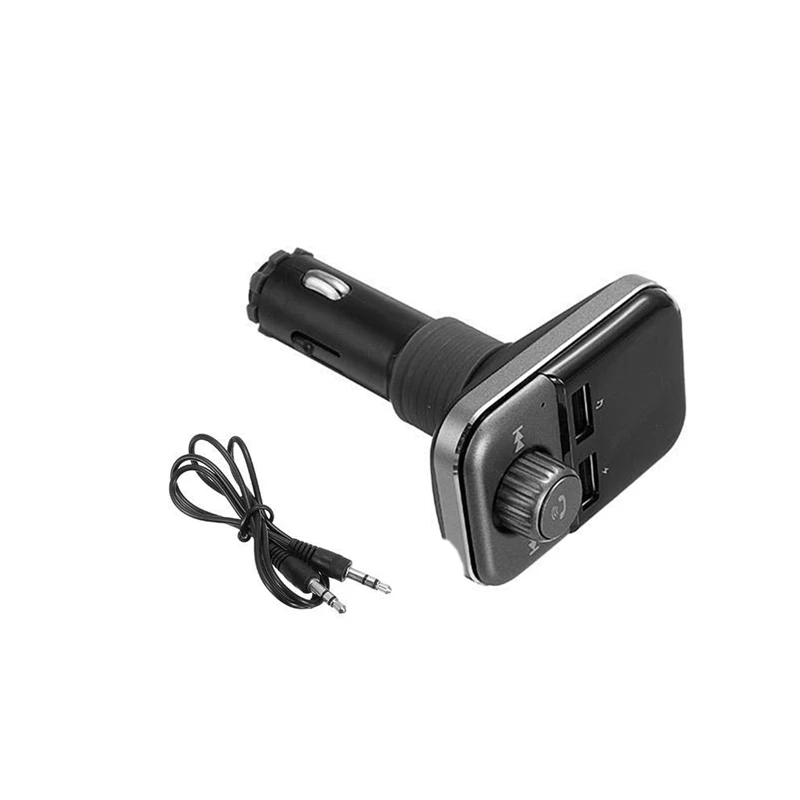Fm-передатчик для автомобиля Bluetooth Портативный беспроводной радио адаптер Mp3 музыка стерео адаптер двойной usb порты Автомобильное зарядное устройство Quick Cha