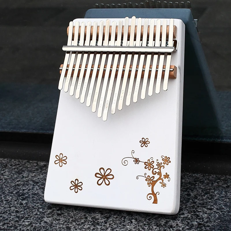 KERUS 17 teclas Kalimba pulgar Piano hecho por whit sola placa de madera de alta calidad cuerpo de caoba instrumento musical - Цвет: NO-11