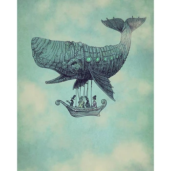 

DIY Painting By Numbers Fantasy Ship Kit Oil Picture By Numbers Animals Wall Art Painting on Canvas Home Decoration Gift