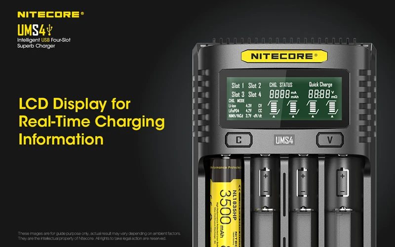 LCD Display NITECORE UMS4 USB Charger (11)