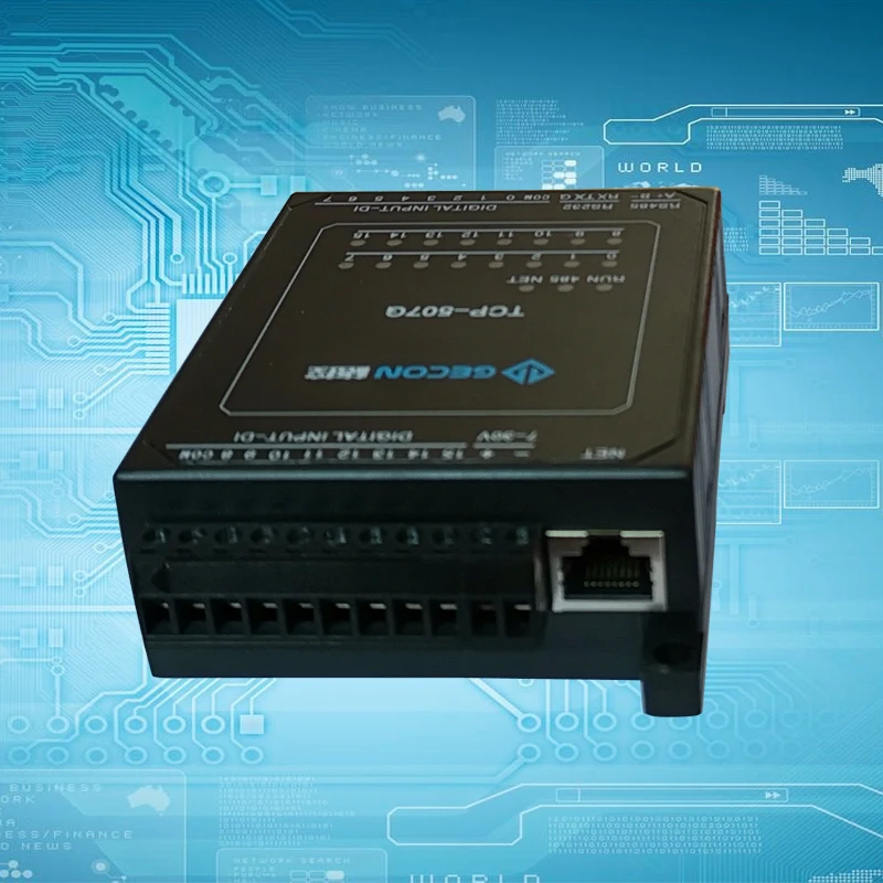 8-channel Analog 4-20mA Input to Ethernet Acquisition Module Modbus TCP 8-channel Transistor Output