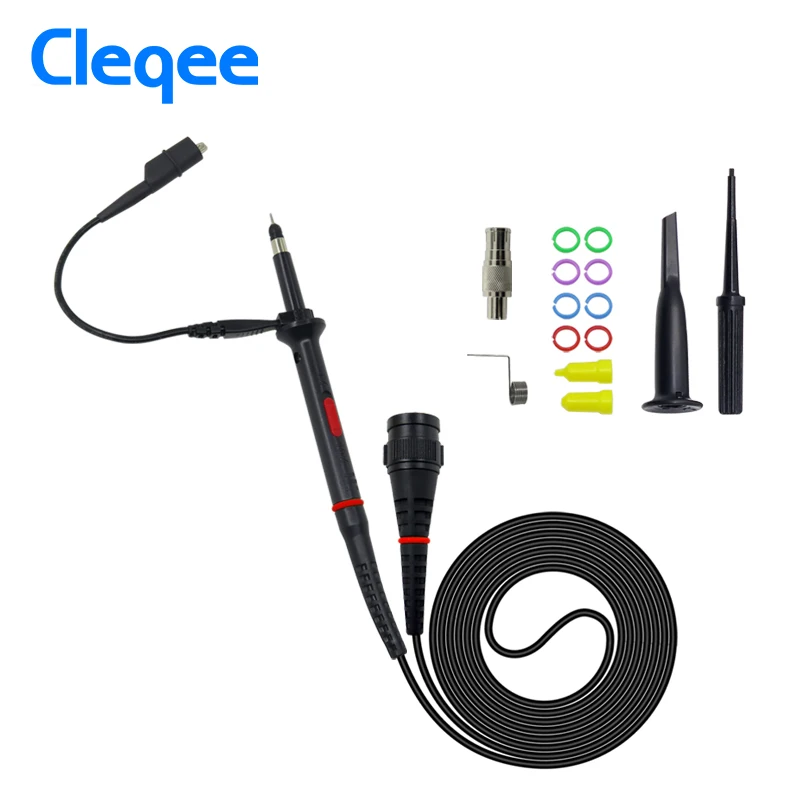 Щуп осциллографа Cleqee P7300 300 МГц с защитной крышкой BNC зонд X1/X10 DC 300MHz|Детали и