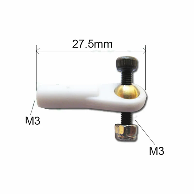 5/10 шт. 3 мм RC шаровой коннектор для RC моделей игрушки Запасные части DIY Аксессуары w/Rod M3 шаровой шарнир наборы