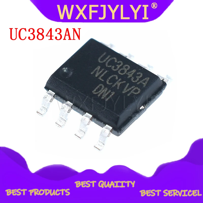 10pcs/lot New UC3843AN UC3843 3843B UC3843A 3843A SOP-8 Switch supply controller IC | Электронные компоненты и
