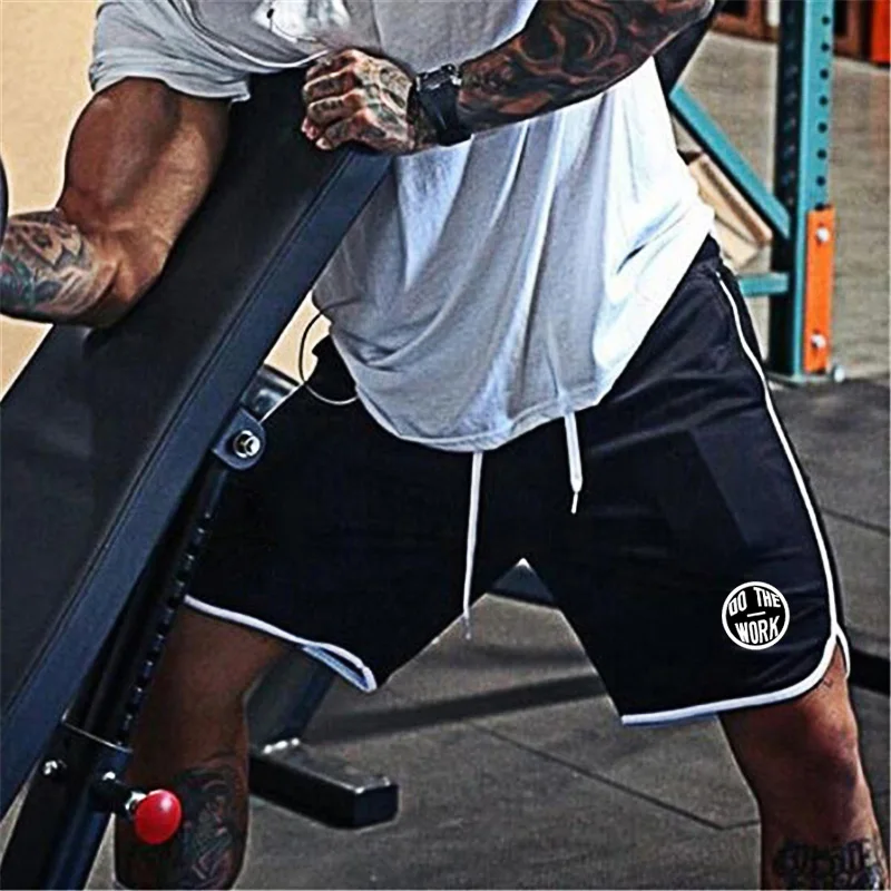 

Gym Fitness Mens Bodybuilding Shorts Men Fashion Brand Breathable Male Casual Shorts Comfortable Plus Size Mesh Sports Shorts