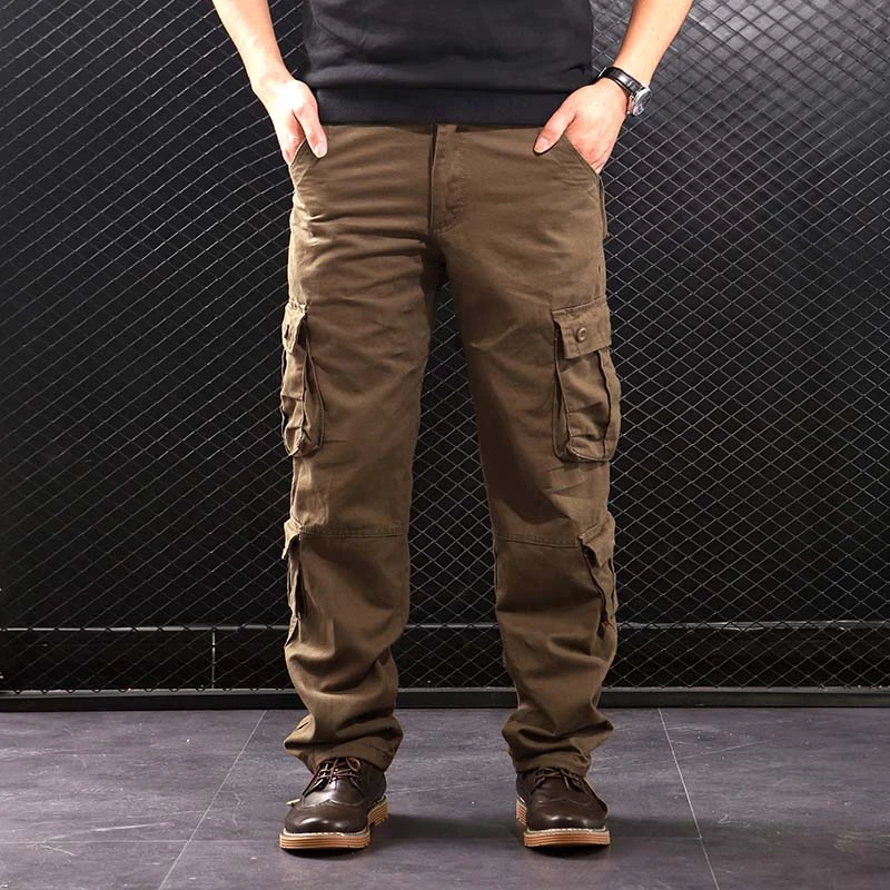 mens cargo pants multi pockets