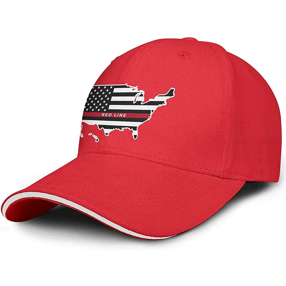 Американская карта тонкая красная линия флаг унисекс мужские милые регулируемые