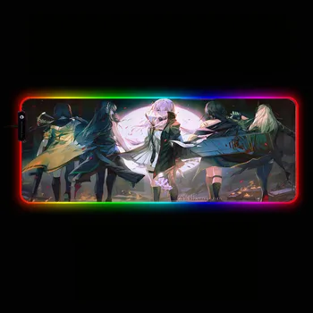 

Anime Girls Frontline RGB Gaming Mouse Pad Large Computer Mouse Pad Gamer XXL Mousepad Backlight Mause Pad Keyboard Desk Mat
