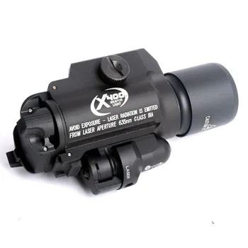 

Tac X400 Laser Light Combo Led Weapon Gun Red Laser Flashlight Tactical Handgun Scout Light Rail Mounted for Hunting