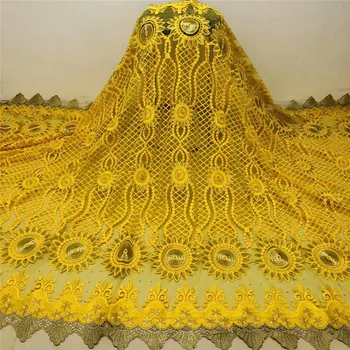 

Latest Teal African French Lace Fabric High Quality Guipure Lace Chemical Lace Fabric For Wedding Or Party XM071201