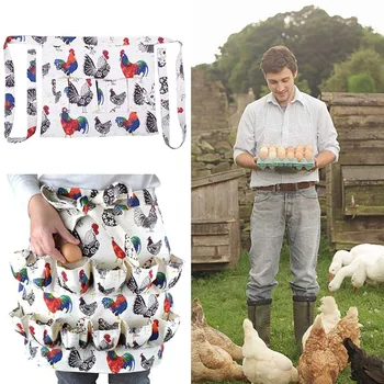 

Eggs Collecting Apron With Several Pockets for Chickens Duck Gooses Eggs Housewives Farmhouse Kitchen Home Workwear