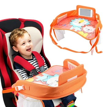 

2020 Car Baby Seat Table Portable Cartoon Infant Child Kid Car Safety Seat Chair Tray Toy Auto Food Drink Holder Storage Table