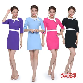 

New Lab Dress Hospital Doctor Nurse Uniform Women Short Sleeve Medical Uniform Attire Beauty Salon Fashion Workwear Uniform 2020