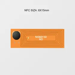 20 шт миниатюрные парные NFC метки высокочастотные стойкие металлические RFID Метки