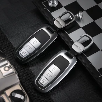 

Aluminum alloy key case suitable for 19 models of Audi A6L key case q8 key shell keychain A7 keychain 18 Audi A8 key holder