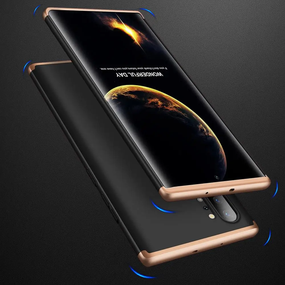 100 шт./лот 360 все включено щит PC модный пластиковый чехол для samsung galaxy Note 8 9 10 10 plus чехол для телефона