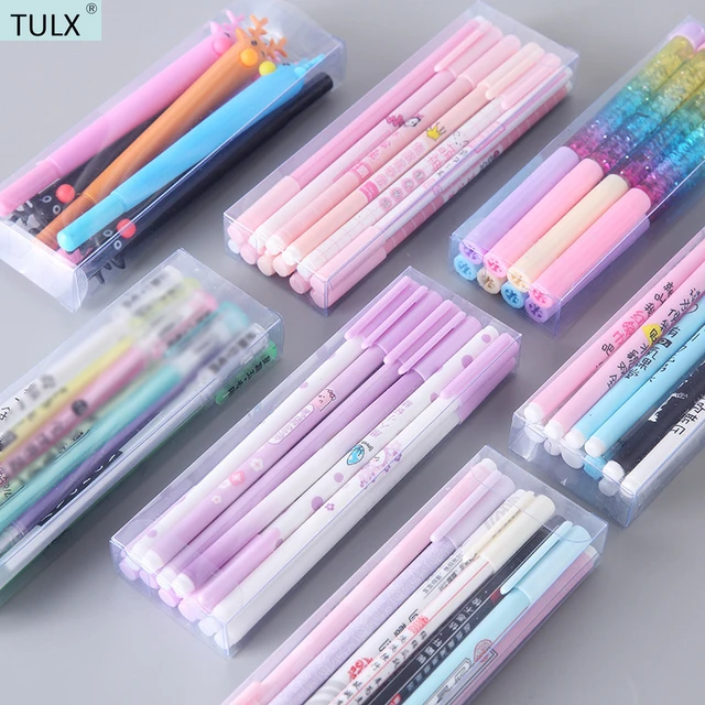 TULX kawaii pens cute stationery gel pens kids school supplies pens  papeleria kawaii erasable pen - AliExpress