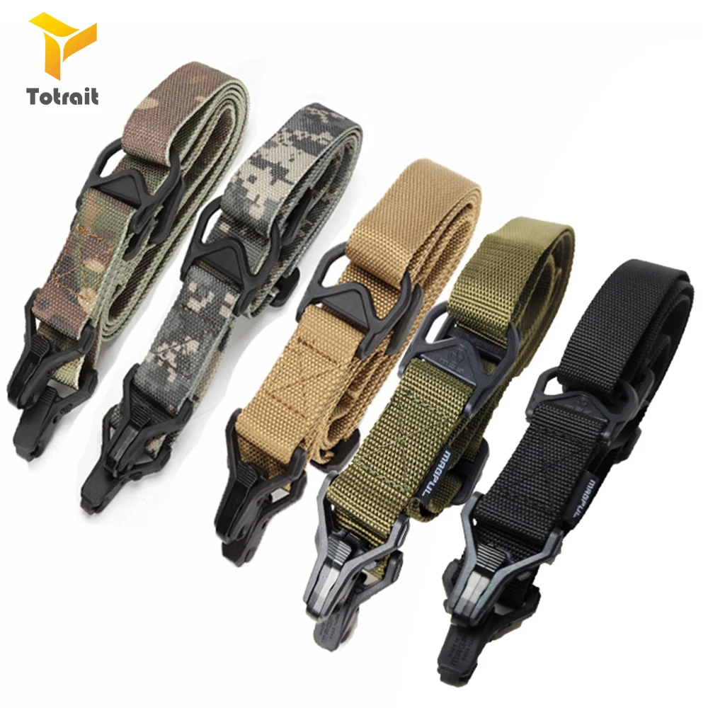 

TOtrait Hot MS3 Tactical Gun Sling Multi Mission Rifles Carry Sling Adjustable Length Shoulder Strap Hunting Gun Belt Rope Sling