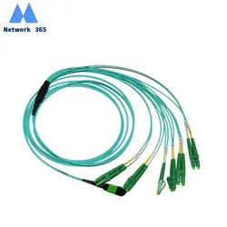 MPO/APC-LC/APC 12 Core MPO Многомодовые оптоволоконные соединительные кабели 3 м Бесплатная доставка