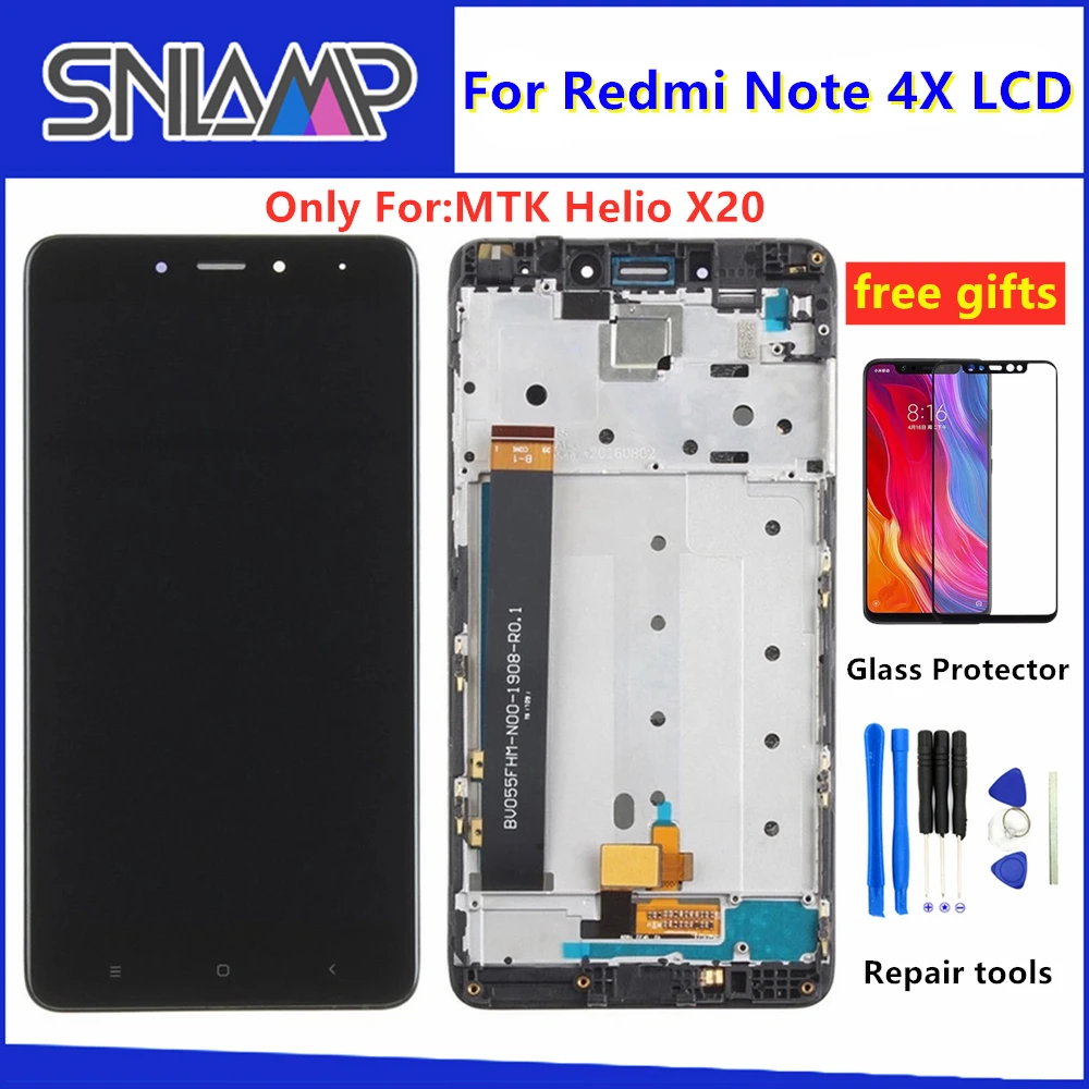 

AAA Quality LCD +Frame For Xiaomi Redmi Note 4X LCD Display Screen For Redmi Note4X Version LCD screen Only For MTK Helio X20
