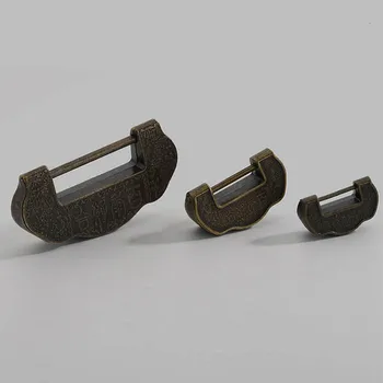 

50pcs Archaistic Chinese Vintage Antique Old Style Lock/Key Jewelry Chest Box Carved Word Padlock
