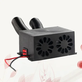 

12V Car Portable Fan Heater Defroster Demister for Cars Truck Bus Van (Black)