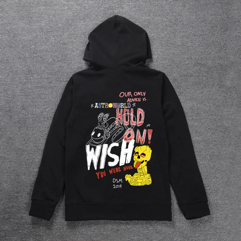 19SS Cactus Travis Scott Astroworld Sicko Tee Hoodie Heren en Dames Hoge kwaliteit Paint Hip Hop Hoodie Nieuw - Цвет: MS-AST0720