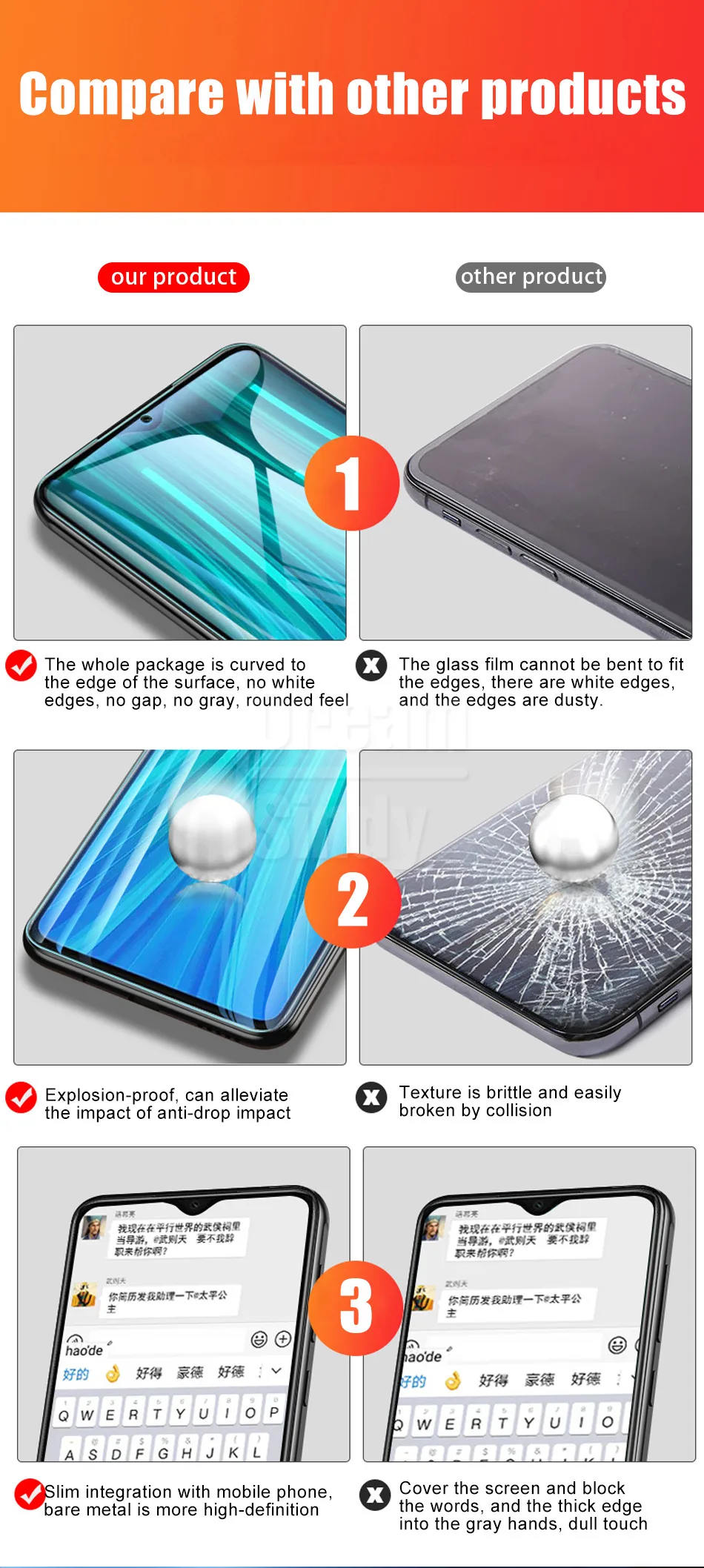4-1 шт полное защитное покрытие 100D Гидрогелевая пленка для Xiaomi Redmi K20 Pro 4X 8A 7A 8T Note 7 8 Pro защитная пленка без стекла
