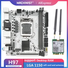 JINGYUE H97 scheda madre LGA 1150 Set Kit supporto Intel Pentium/Core/Xeon processore CPU DDR3 16G RAM M.2 NVMe H97I-GAMING