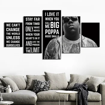 

Painting Famous Portrait Big Poppa-Malcolm Conor-Mcgregor-Madonna-Ernest Popular Modular Pictures 5 panels Canvas Poster