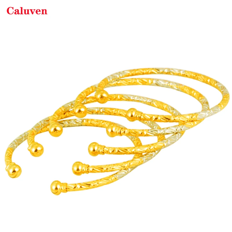 

Small Cheap Bracelets&Bangles Ethiopian Gold Bangles for Kids African Indian Baby Girls Jewelry Design