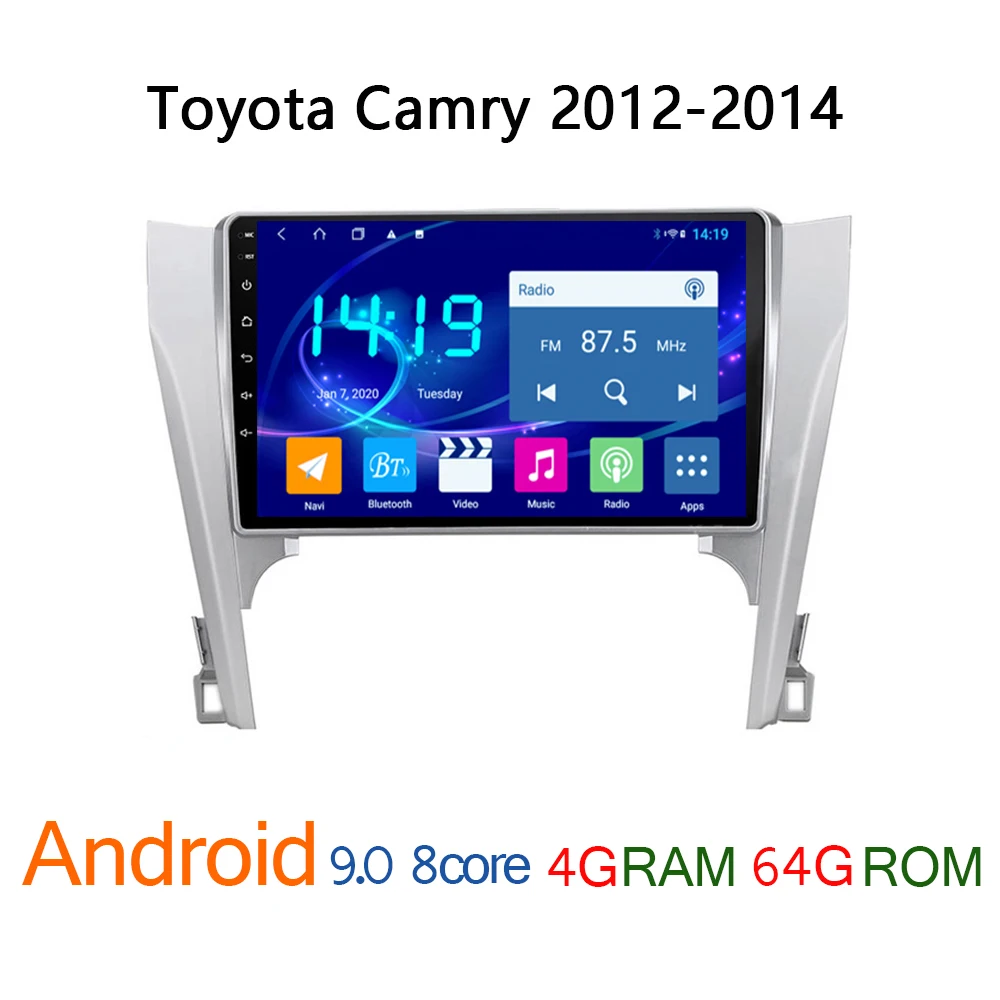 Автомобильный мультимедийный плеер для Toyota Camry 4 Гб + 64 ГБ 2012 дюймов android стерео