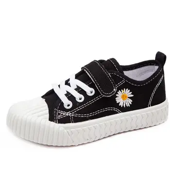 

Spring Autumn Children Casual Shoes Girls Sport Shoes Breathable Princess Sneakers Child Flower Canvas Shoes Free Shipping