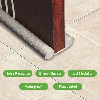 

Door Bottom Sealing Strip Sound Poof Noise Reduction Under Door Draft Stopper DustProof Window Weather Strip Acoustic Foam Panel