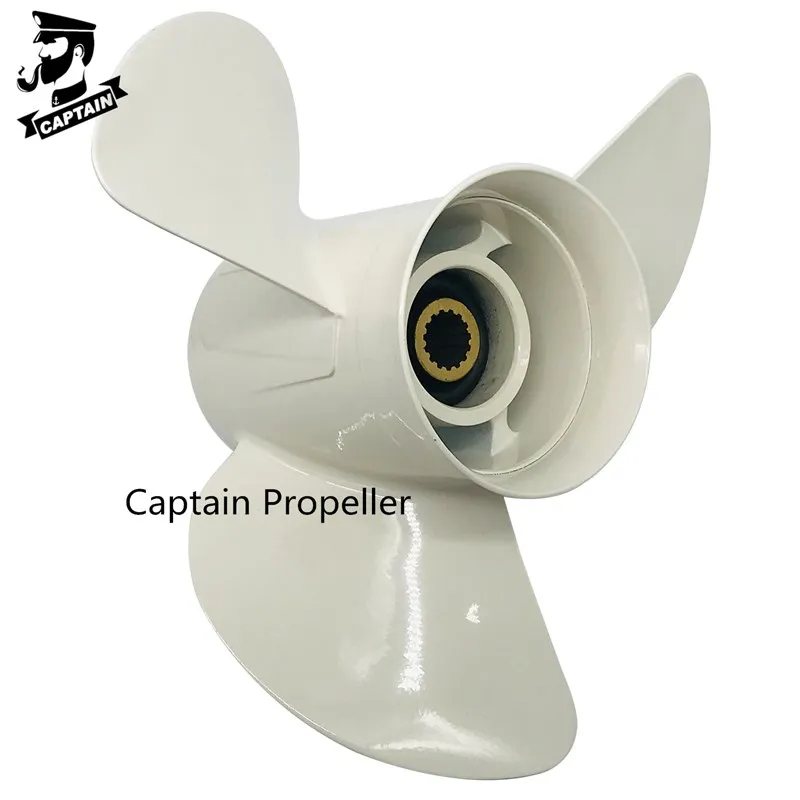 Captain Propeller Fit Yamaha Outboard Engines150-300 HP Pressed In Hub Aluminum 15 Tooth Spline RH 14 1/2X17 6G5-45947-01-98