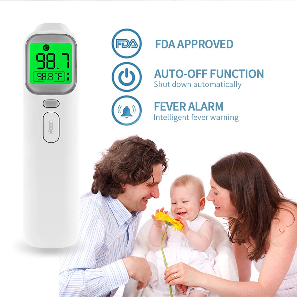 Цифровой инфракрасный термометр с функцией хранения данных 1S мгновенная мера взрослый лоб ребенок тело ухо измеритель температуры