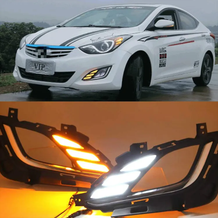 Дневный светильник для Hyundai Elantra 2012 2016 MD автомобильные аксессуары светодиодный DRL