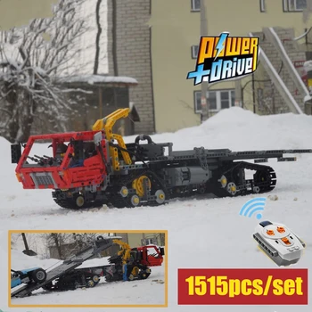 

New RC MOC-37289 Arctic tow truck Model Fit LepiningsTechnic Truck City Model Building Blocks Bricks Kid Toys Kid Gift Birthday