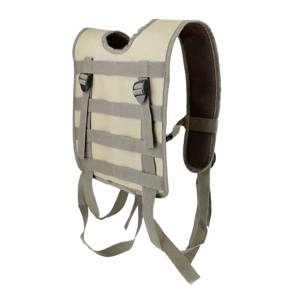 Modular Oxford H-Harness Molle Vest Suspenders for Battle Belt CP 5 Colors Tactical Vest for Camping 