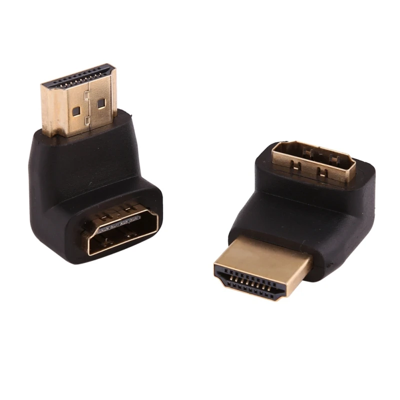 EDAL 2 шт./лот hdmi-кабель, адаптер преобразователей 270/90 градусов угол HDMI мужчин и женщин hdmi для 1080P HDTV Переходный кабель конвертер