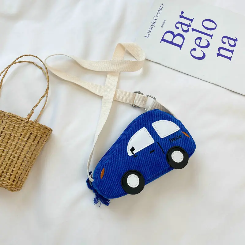 Cute Children's Crossbody Bags Cartoon Car Coin Purse for Kids Baby Mini Shoulder Messenger Bag Boys Girls Accessories Handbags coin purse coin wallet shoulder bags boys wallet