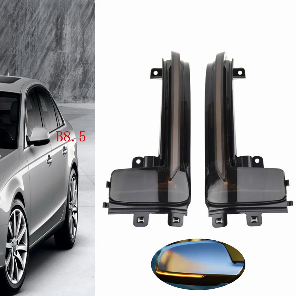 

Dynamic Blinker LED Turn Signal Side Indicator Mirror Light For Audi A3 8P A4 A5 B8 Q3 A6 C6 4F S6 B8.5 S5 RS5 RS4 RS3