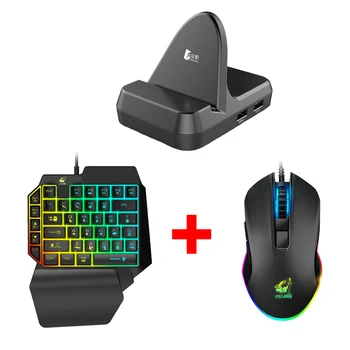 

Connection Mobile Phone For Android Gamepad Game Adapter Keyboard Mouse Converter Gaming Station Bluetooth Dock High Speed USB