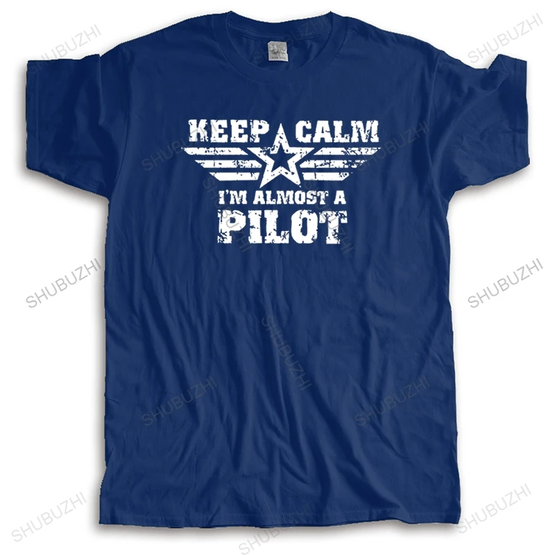 Футболка мужская летняя с надписью Keep Calm I Am Very A Pilot | Мужская одежда