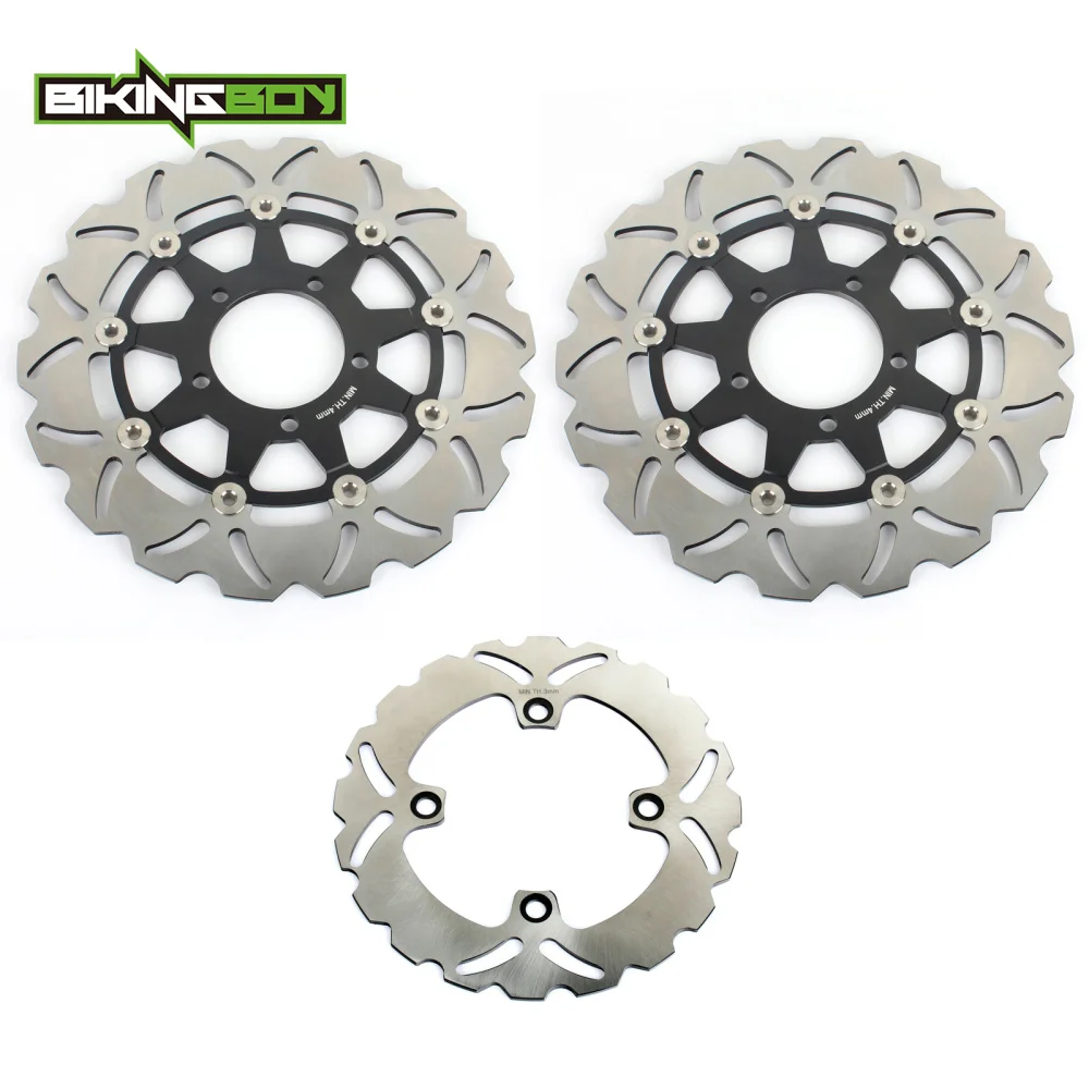BIKINGBOY для KAWASAKI ZX6R ZX636 Ninja/ABS 2013- ZX10R 2008- ZX-10R BS 2011- Передние Задние тормозные диски роторы