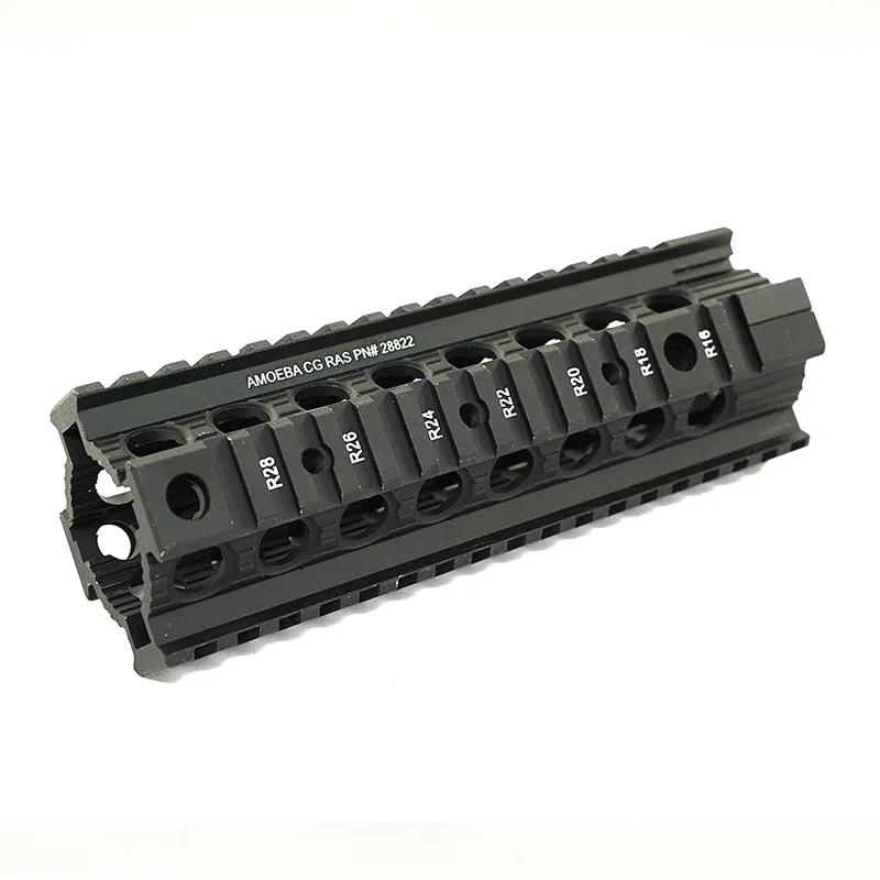 Tactical MK46 M249 Lower Upper Mount Handguard RAS Quad Picatinny Rail ...